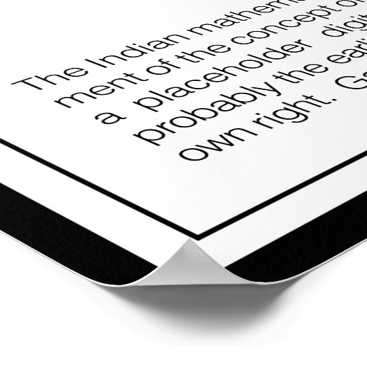 Brahmagupta Poster (Ecke)