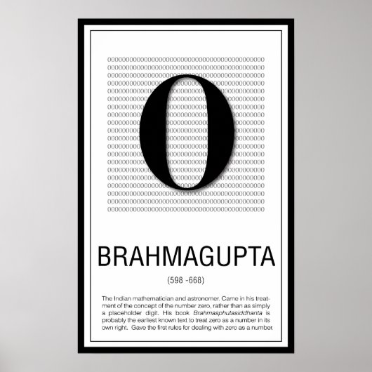 Brahmagupta Poster (Vorne)