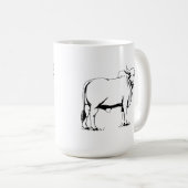 Brahman-Kuh Kaffeetasse (VorderseiteRechts)