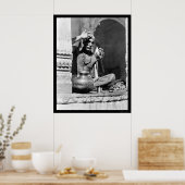 Brahman Priest in India 1921 Poster (Küche)