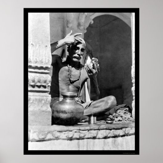 Brahman Priest in India 1921 Poster (Vorne)