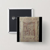 Brahman Stele, der das Trimurti darstellt Button (Vorne & Hinten)