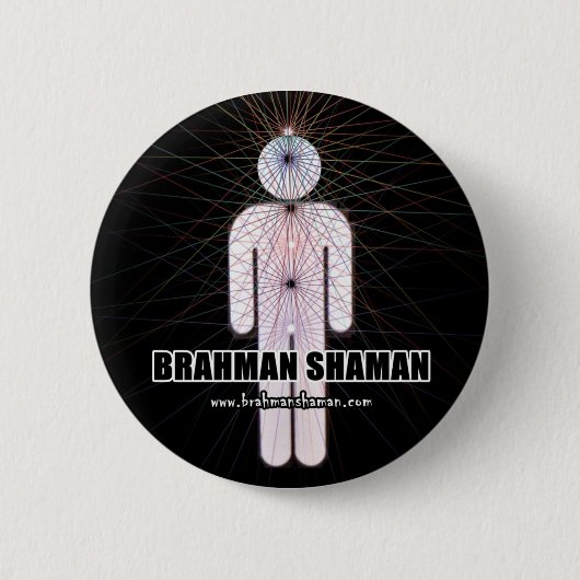 BRAHMANSHAMAN - Chakra Knopf Button (Vorderseite)
