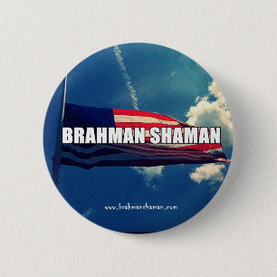 BRAHMANSHAMAN - FLAGGEN-KNOPF BUTTON