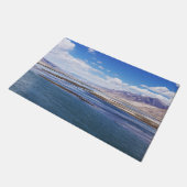 Brahmaputra Fluss- und Berglandschaft - Tibet Fußmatte (Schrägansicht)