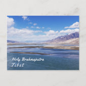 Brahmaputra Fluss- und Berglandschaft - Tibet Postkarte (Vorderseite)