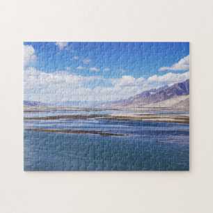 Brahmaputra Fluss- und Berglandschaft - Tibet Puzzle