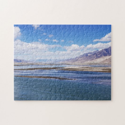 Brahmaputra Fluss- und Berglandschaft - Tibet Puzzle (Horizontal)