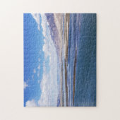 Brahmaputra Fluss- und Berglandschaft - Tibet Puzzle (Vertikal)