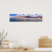 Brahmaputra Fluss und Wüstenlandschaft - Tibet Poster (Küche)