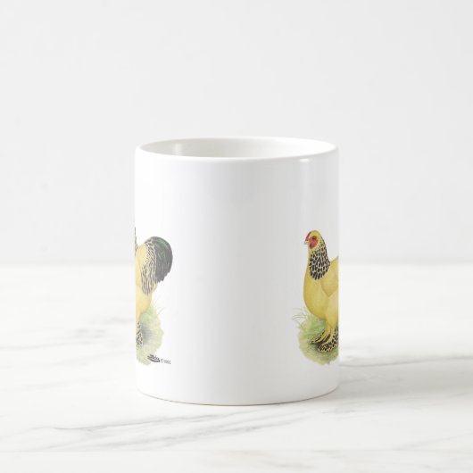 Brahmas:  Lederfarbene Zwerghühner Kaffeetasse (Mittel)