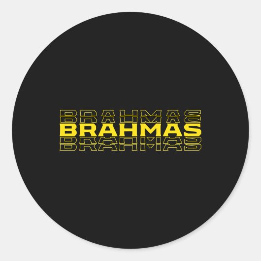 Brahmas San Antonio Football Tailgate Runder Aufkleber (Vorderseite)
