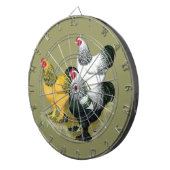 Brahmas Three Roosters Dartscheibe (Vorderseite rechts)