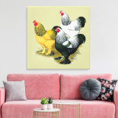 Brahmas Three Roosters Leinwanddruck (Insitu (Wohnzimmer))