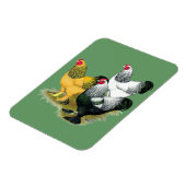 Brahmas Three Roosters Magnet (Linke Seite)