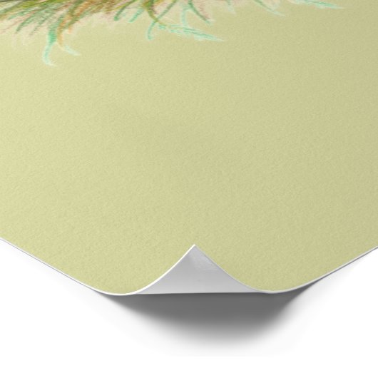 Brahmas Three Roosters Poster (Ecke)