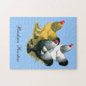 Brahmas Three Roosters Puzzle (Horizontal)
