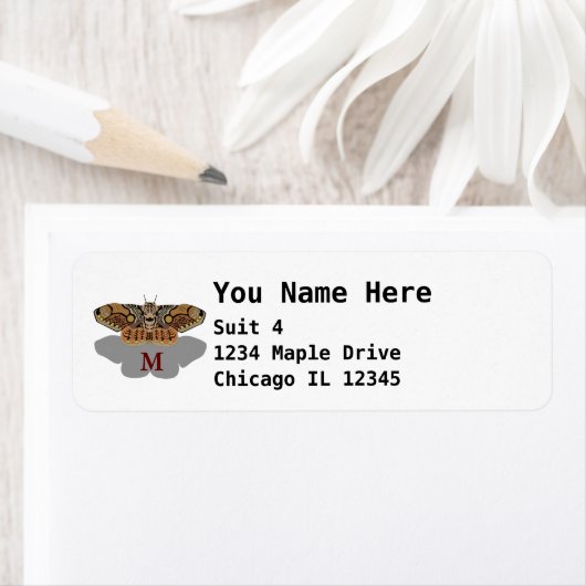 Brahmin Moth Monogram (Insitu)