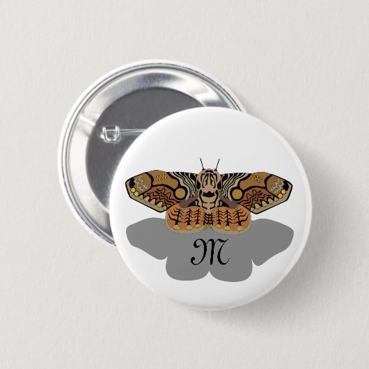 Brahmin Moth Monogram Button (Vorne & Hinten)