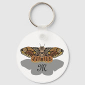 Brahmin Moth Monogram Schlüsselanhänger (Vorderseite)