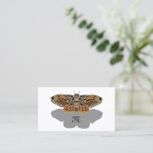 Brahmin Moth Monogram Visitenkarte (Stehend Vorderseite)