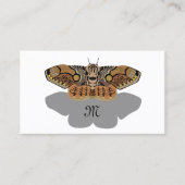 Brahmin Moth Monogram Visitenkarte (Vorderseite)