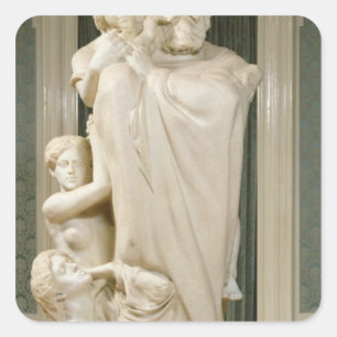 Brahms, 1909 quadratischer aufkleber