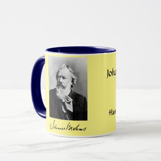 Brahms Classic Composer-Tasse Tasse (Vorderseite Links)