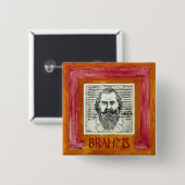 Brahms Knopf/Abzeichen Button (Vorne & Hinten)