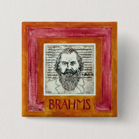 Brahms Knopf/Abzeichen Button (Vorderseite)