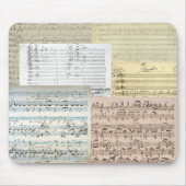 Brahms Musik-Manuskripte Mousepad (Vorne)