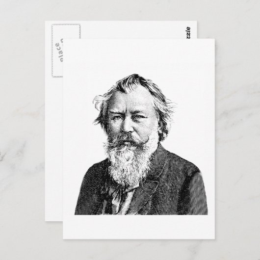 Brahms Postkarte (Vorne/Hinten)