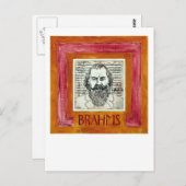 Brahms Postkarte (Vorne/Hinten)