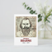 Brahms Postkarte (Stehend Vorderseite)