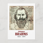 Brahms Postkarte (Vorderseite)