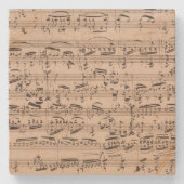 Brahms Thema-und Veränderungs-Musik-Manuskript Steinuntersetzer (Vorderseite)