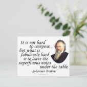 Brahms zur Komposition Postkarte (Stehend Vorderseite)