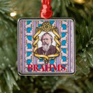 Brahms's Lullaby Silbernes Ornament