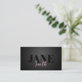 Braid Hair Hot Pink Visitenkarte (Stehend Vorderseite)