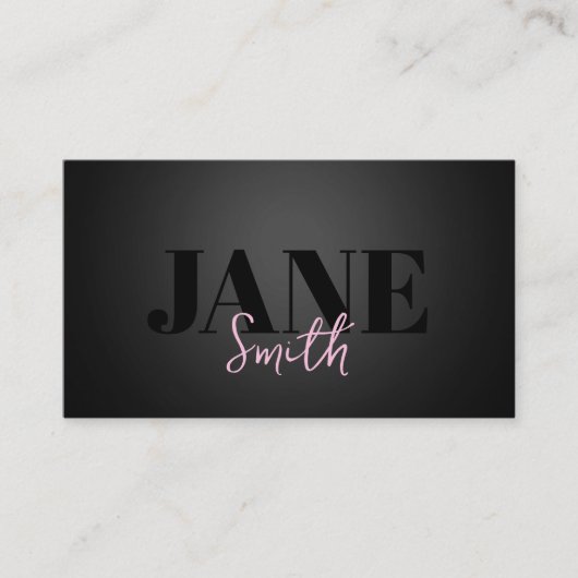 Braid Hair Hot Pink Visitenkarte (Vorderseite)