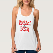 Braid Hairstyle Racerback Graphic Tank Top (Vorderseite)