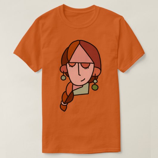 Braid Lady T-Shirt (Design vorne)