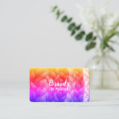 Braid Salon Custom QR Visitenkarte (Stehend Vorderseite)