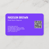 Braid Salon Custom QR Visitenkarte (Rückseite)