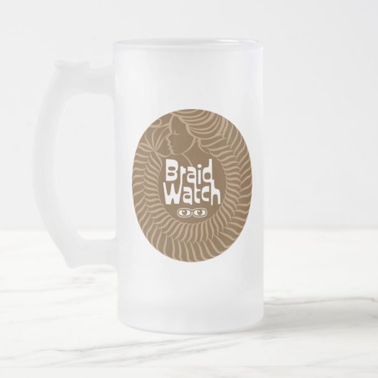 Braid Watch Lezbi Nerdy Chibi Frosted Mug Mattglas Bierglas (Links)