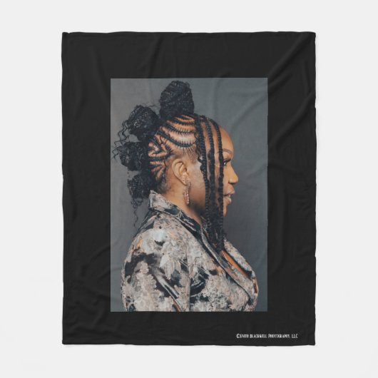 Braide und Bantu-Decke Fleecedecke (Vorderseite)
