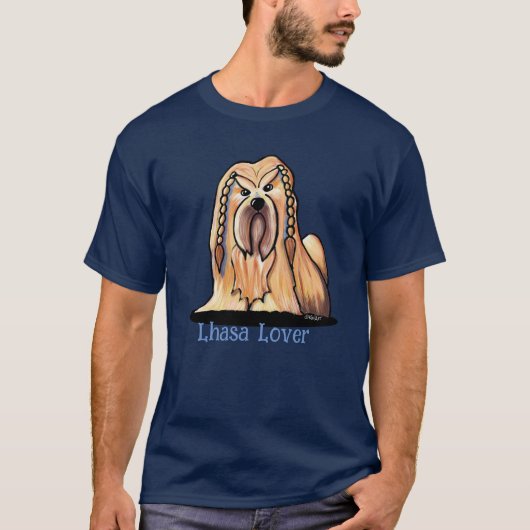 Braided Lhasa Apso T-Shirt (Vorderseite)