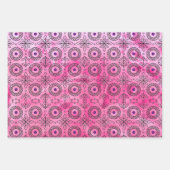 Braided Mandala and Leaf Motif Design" Geschenkpapier Set (Vorderseite)