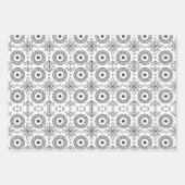 Braided Mandala und Leaf Motif Design Geschenkpapier Set (Vorderseite 3)