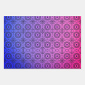 Braided Mandala und Leaf Motif Design Geschenkpapier Set (Vorderseite)